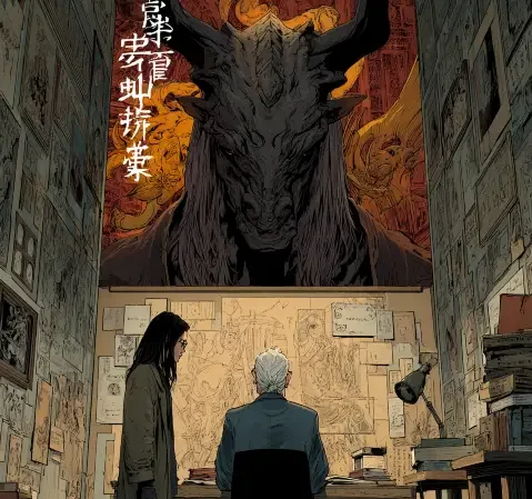 《深渊信标》漫画封面，悬疑冒险题材